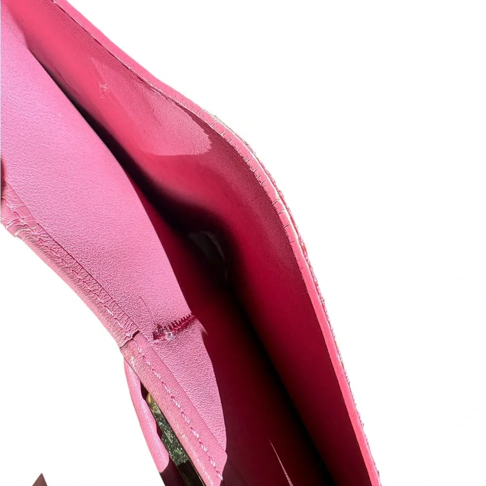 Louis Vuitton PINK VERNIS Monogram Embossed Leather Wallet - Picture 5 of 5